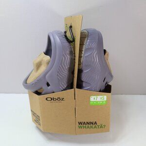 New Oboz Recovery Clogs‎ Shoes Womens 7 Whakata Coast Mineral Purple Gray